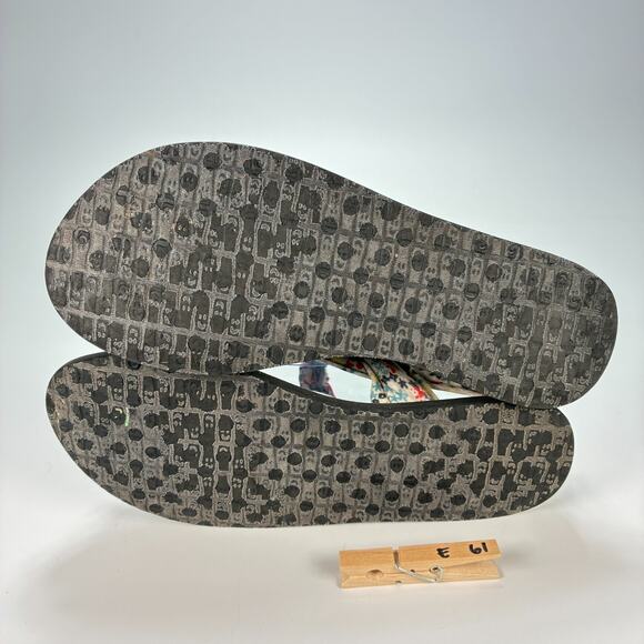 Sanuk Yoga Sling 2 White Black Floral Print Slip On Sandals Shoes Women's Size 7 - Picture 9 of 9